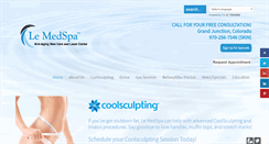 Desktop Screenshot of lemedspa.com